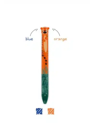 stylo deux couleurs legami modèle tigre