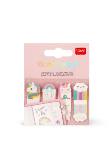 marque pages adhesifs modèle licorne de la marque legami