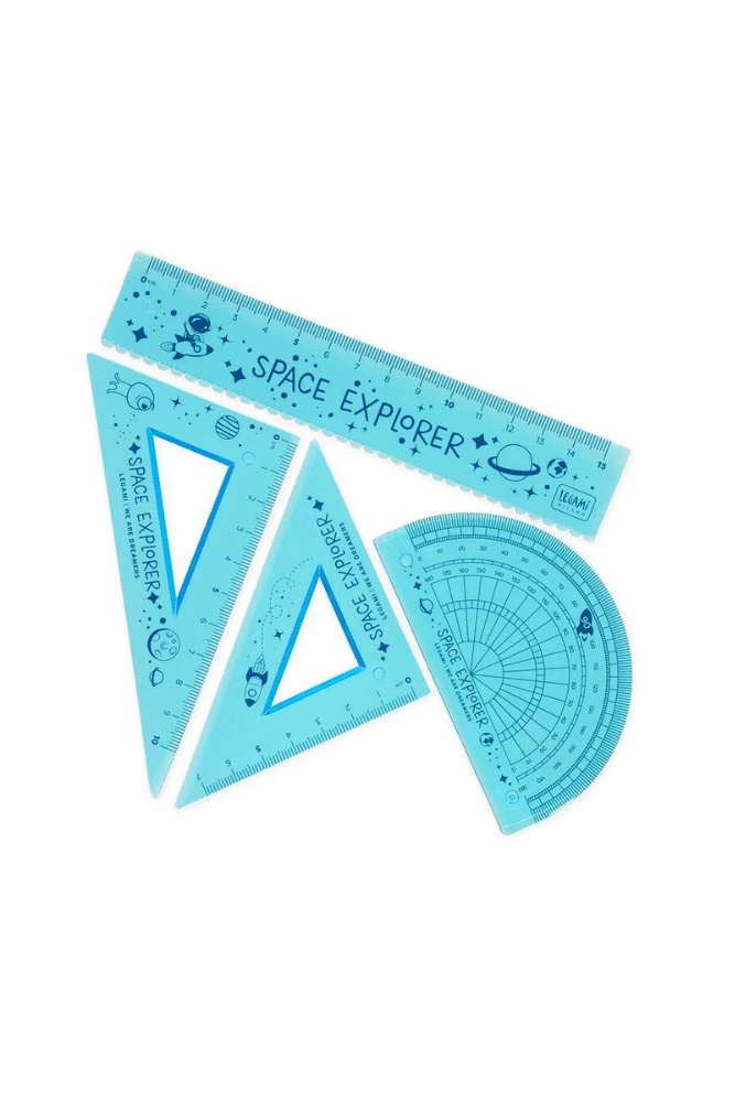 set geometrie bleu legami