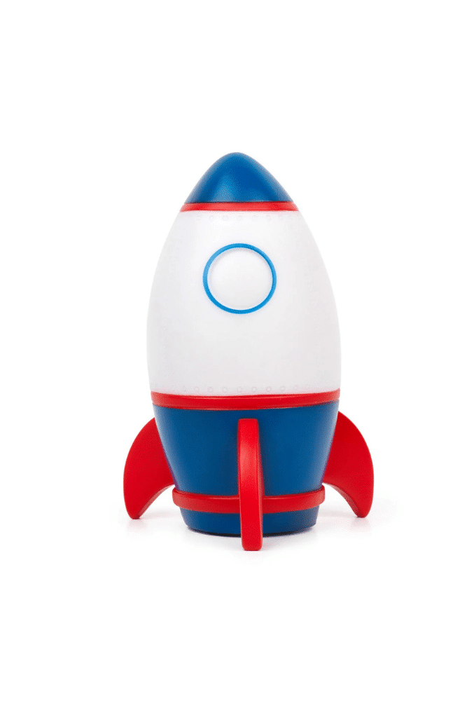 veilleuse pour enfant en forme de fusée de la marque legami