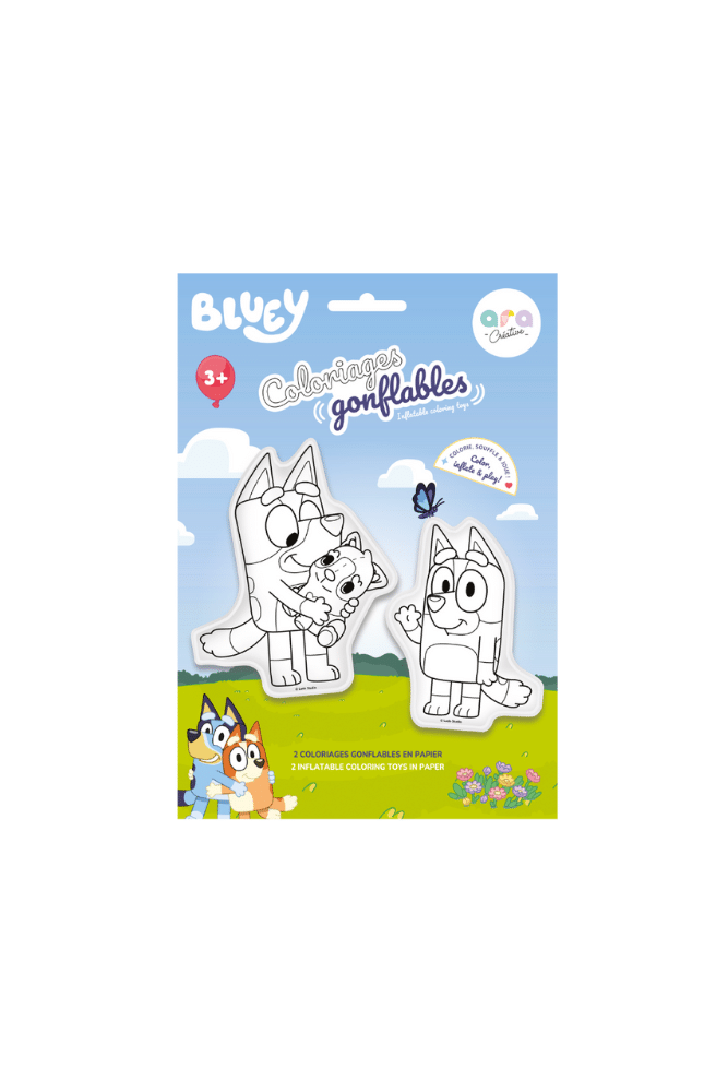 coloriage gonfable bluey ara creative