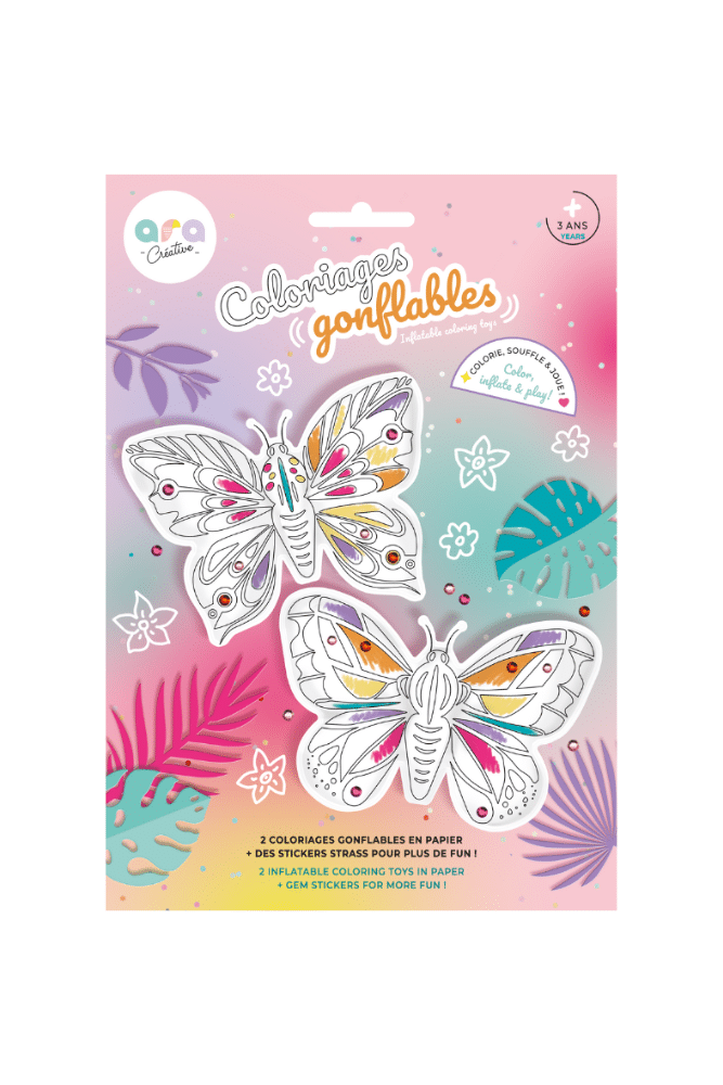 coloriage gonflables papillons