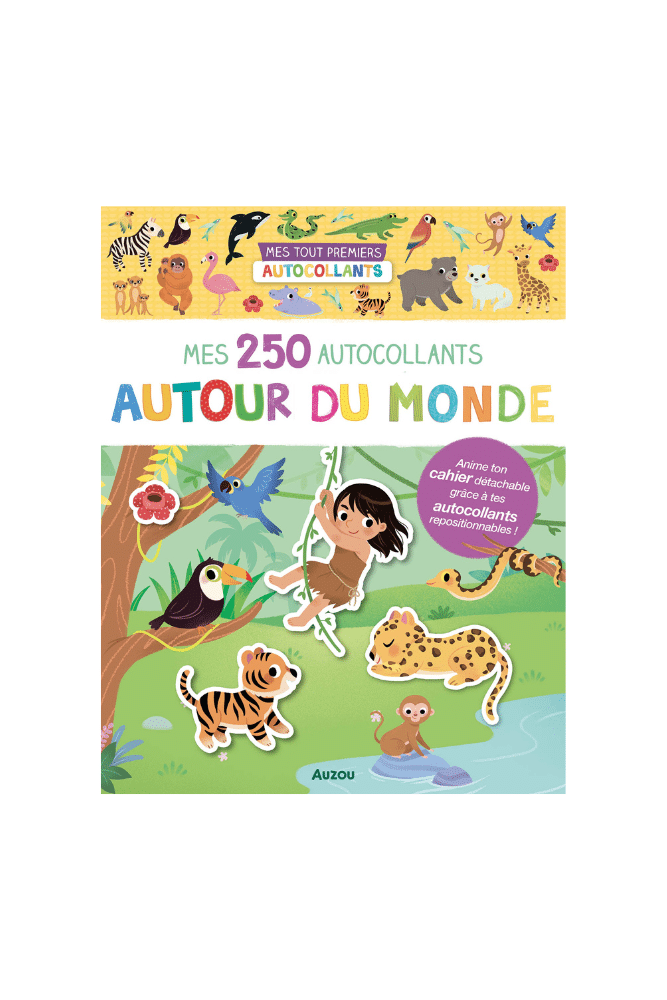 autocollant autour du monde