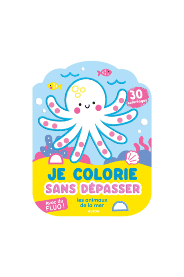 coloriage sans depasser animaux de la mer