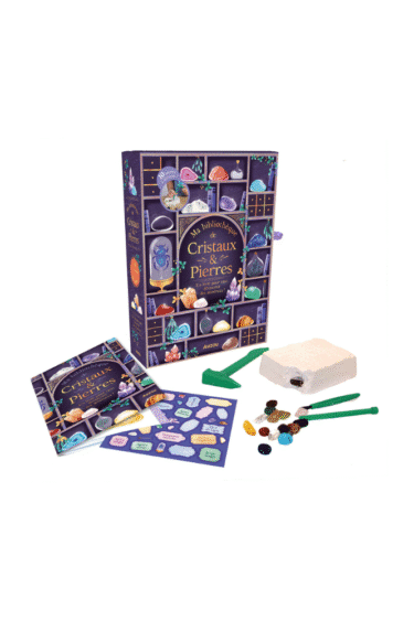 coffret bibliotheque des cristaux