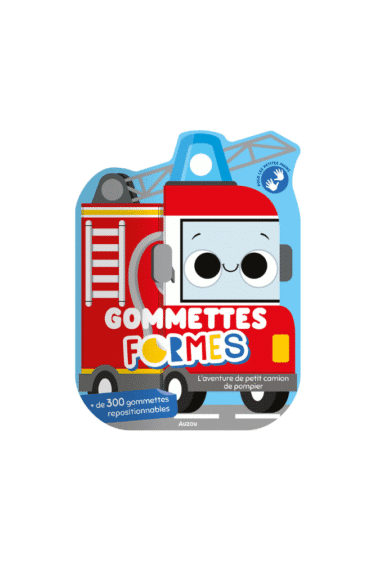 cahier de gommettes formes pour petits sur le thème des pompiers
