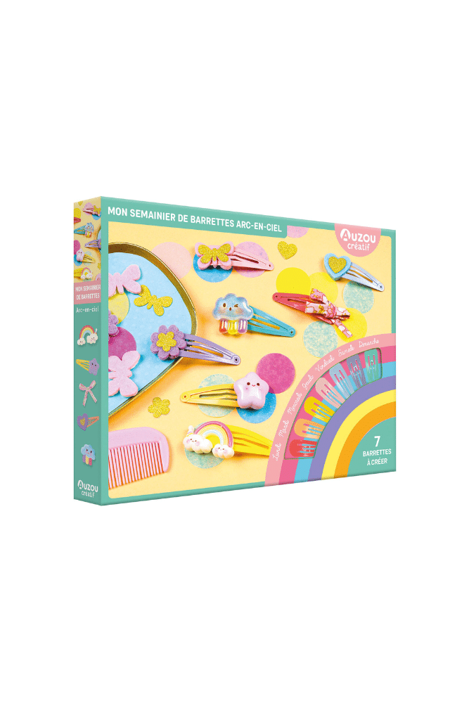 coffret creation barrettes cheveux auzou