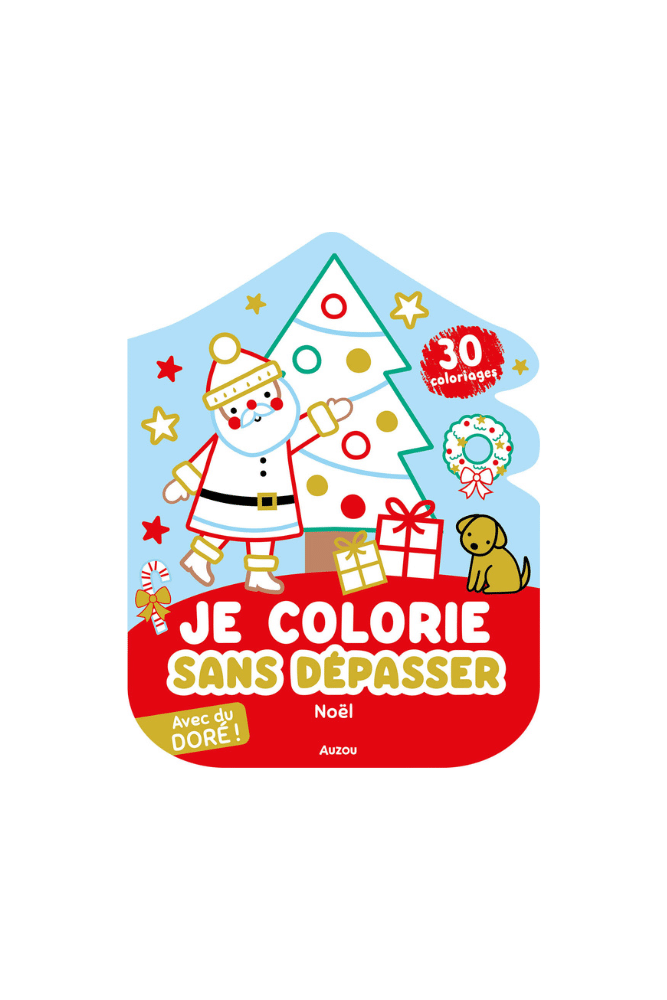 livre coloriage noel sans dépasser pour enfant