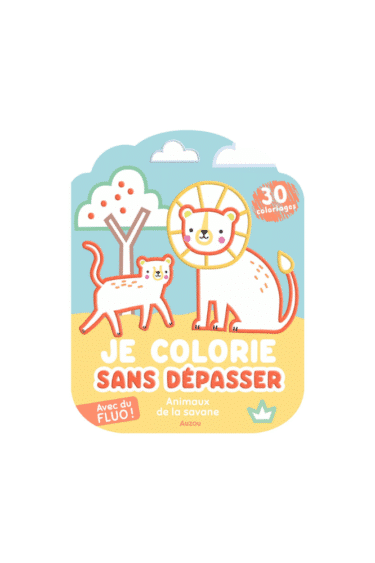 COLORIAGE FLUO | Animaux savane