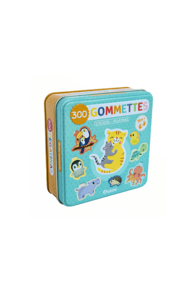 Stock Bureau - APLI-AGIPA Jeu de gommettes Boite metal Elephant BY MARTINA HOGAN