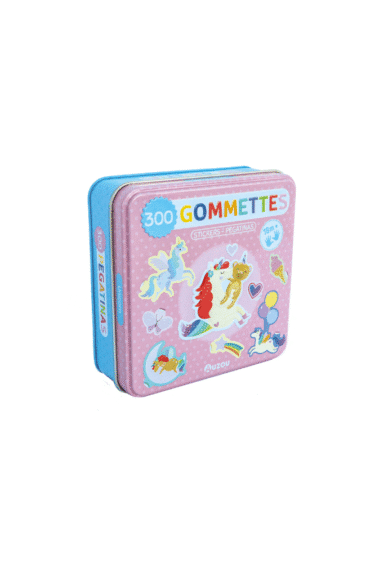 GOMMETTES BOITE METAL | Licornes