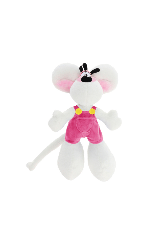 peluche diddl salopette rose petit modele