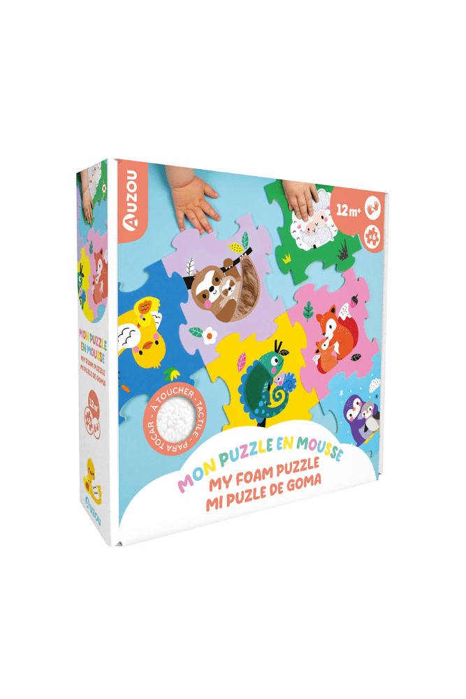 puzzle en mousse a toucher animaux auzou