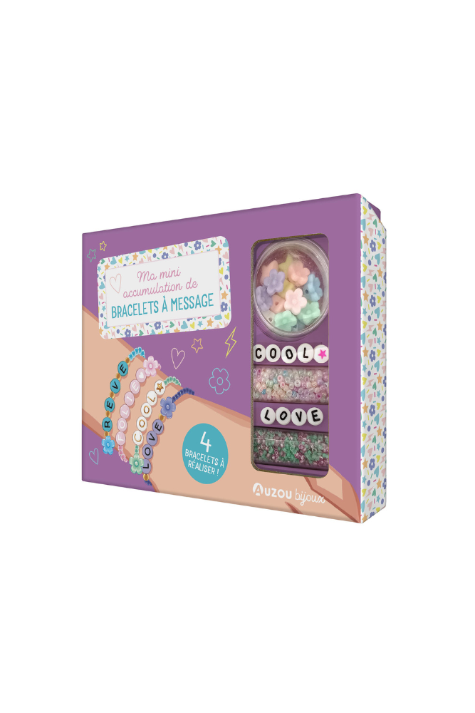 coffret creation perles bracelet message
