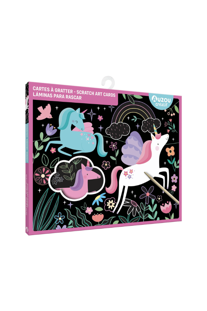 coffret cartes a gratter licornes