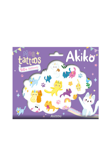 coffret tatouages enfants akiko