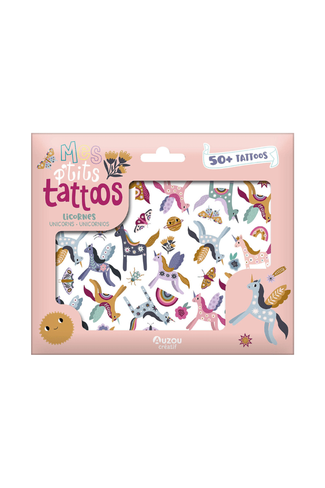 coffret tatouages licornes pour enfants