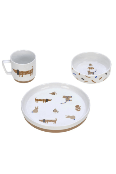 coffret repas enfant porcelaine et silicone