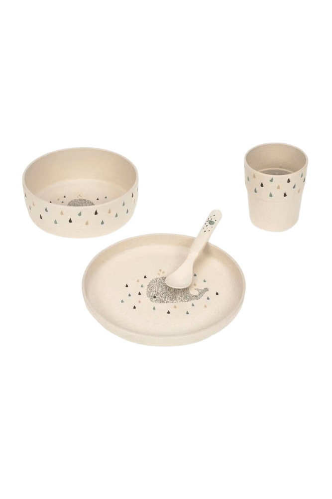 ensemble repas motif baleine pour enfant