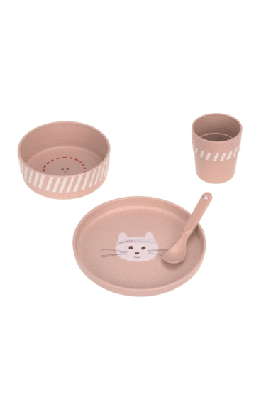 ensemble repas pour enfant rose