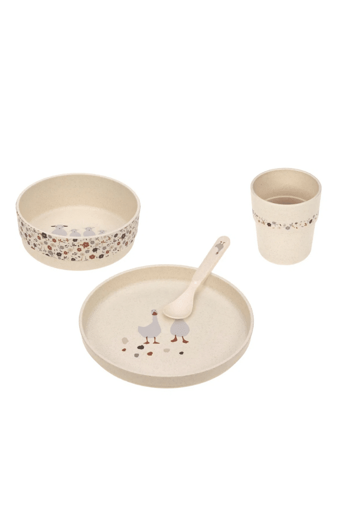 ensemble repas pour bebe motif ferme