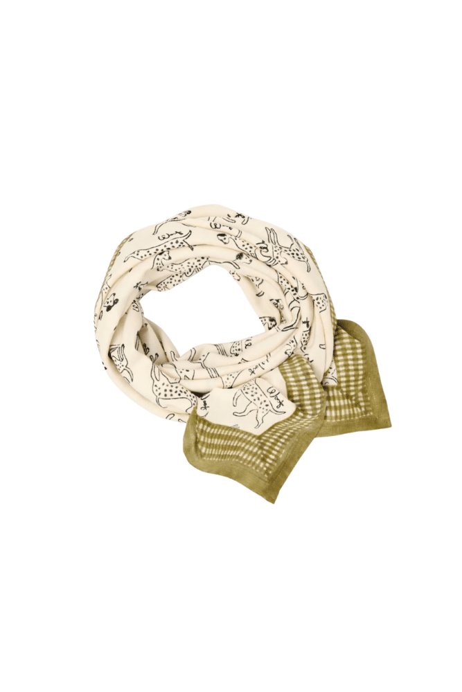 grand foulard pongo macadamia apaches collection