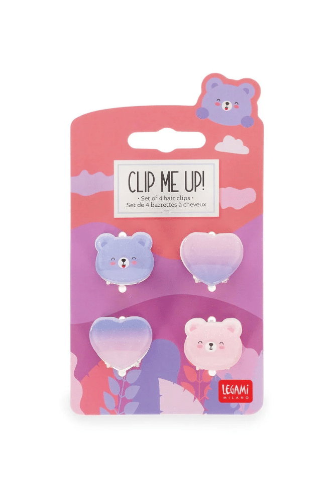 barrettes cheveux ours legami