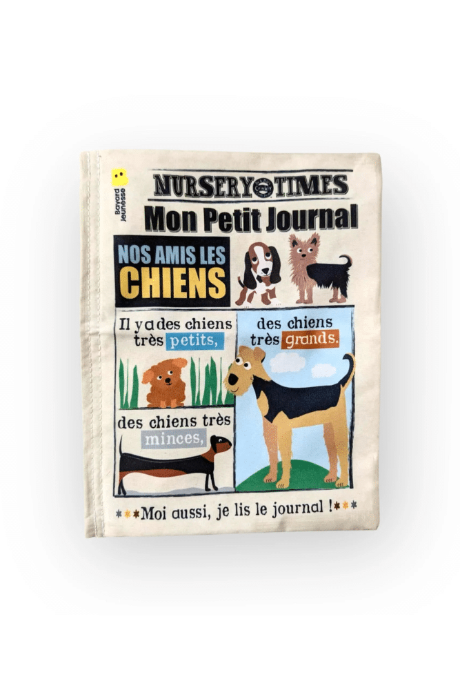 livre mon petit journal chiens pour bébé