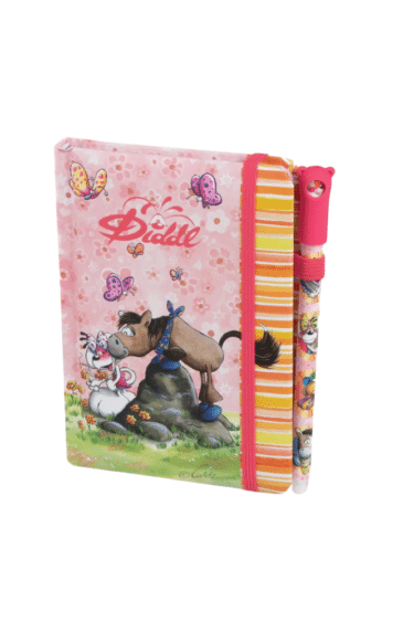 carnet stylo rose diddlina