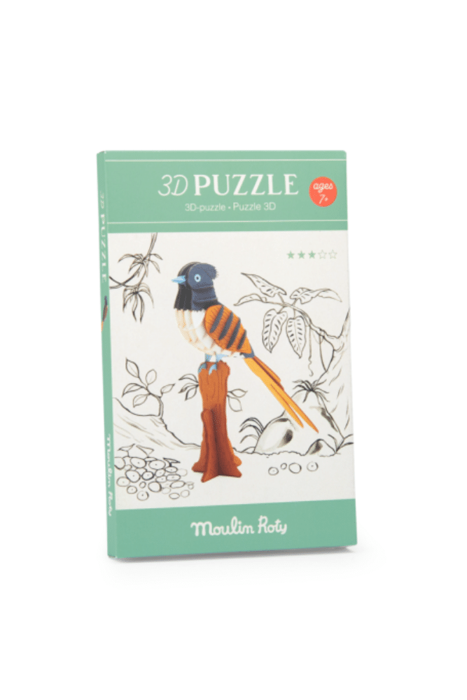 puzzle oiseau 3D moulin roty