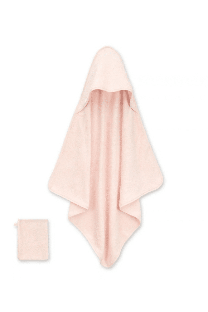 cape de bain rose bemini en eponge