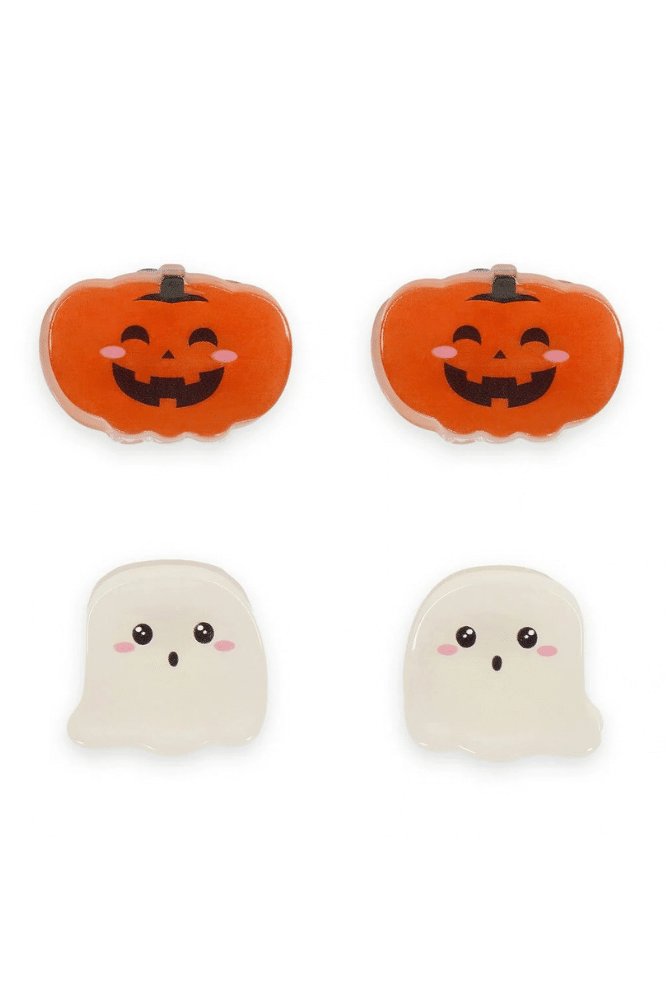 Mini barrettes Ghost Pumpkin LEGAMI Halloween