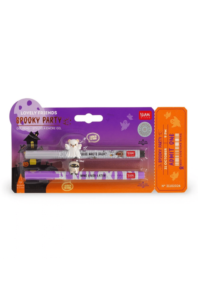 Set 2 stylos Lovely Friends Spooky Party LEGAMI