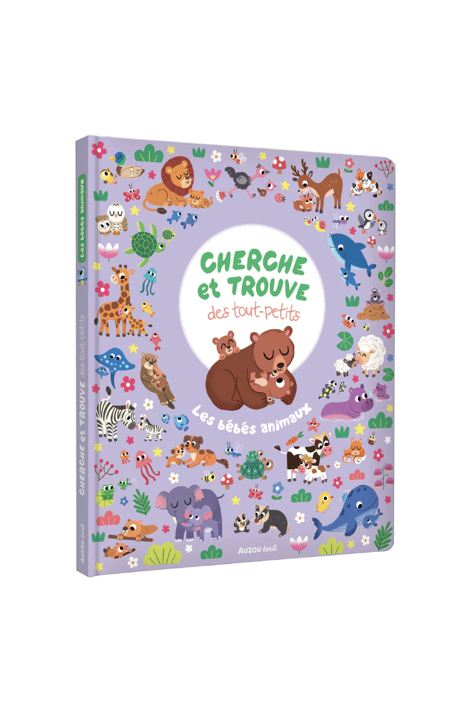 livre cherche et trouve pour enfants sur les bebes animaux
