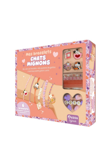 coffret creation bijoux chat mignon auzou