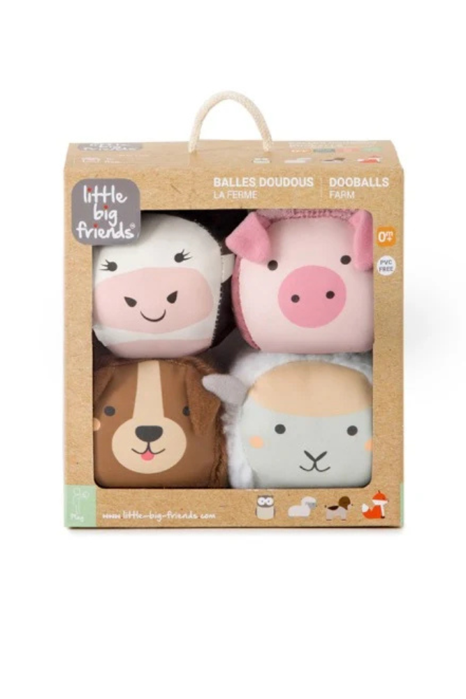 balles eveil dooballs animaux de la ferme
