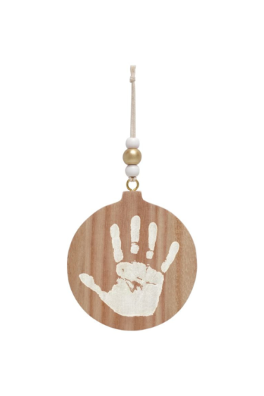boule de noel empreinte bois petit artichaut
