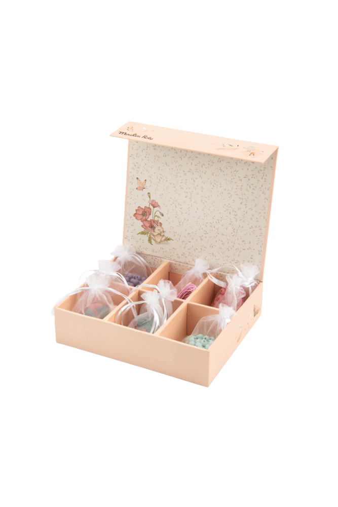 coffret de perles en bois moulin roty