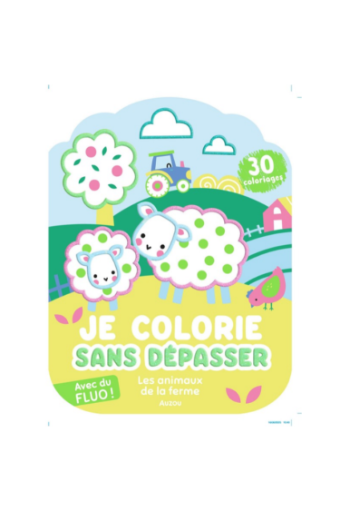 coloriage sans depasser ferme pour enfant auzou