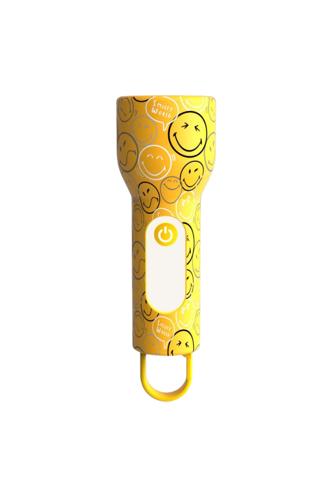 lampe torche enfant smiley jaune mob
