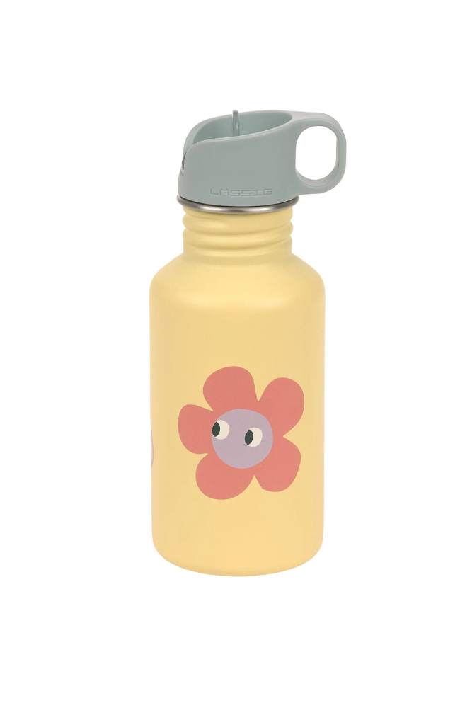lassig-gourde-inox-fleur-moos gourde enfant fleurs lassig