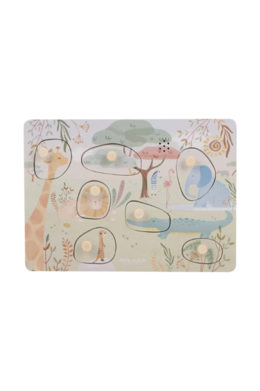 puzzle sonore animaux du safari little dutch