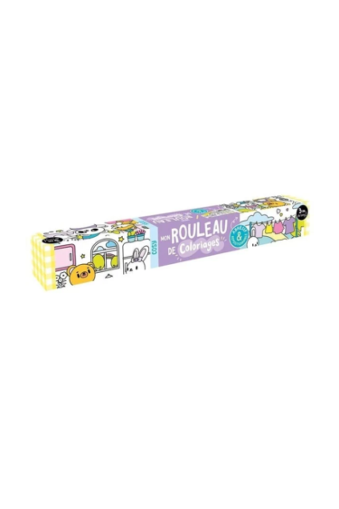rouleau de coloriage enfant adhesif kawaii