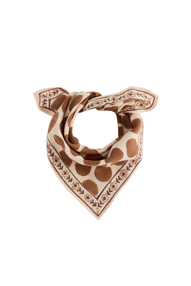 petit foulard apaches collection pesos cajou